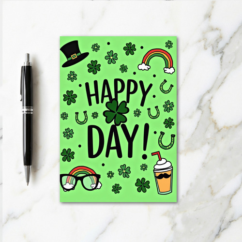 Happy Day Clover Luck Card