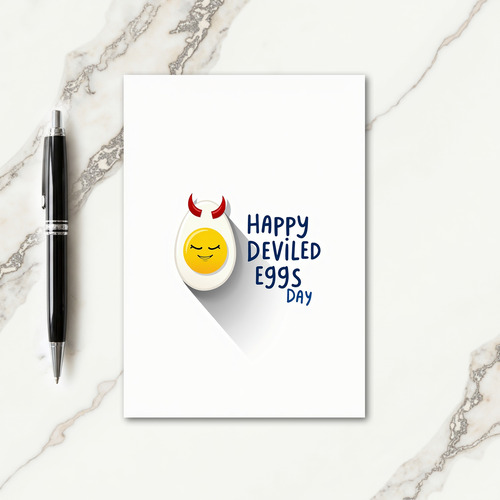 Happy Deviled Eggs Day Card