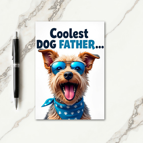 Happy Dog Fathers Day Card