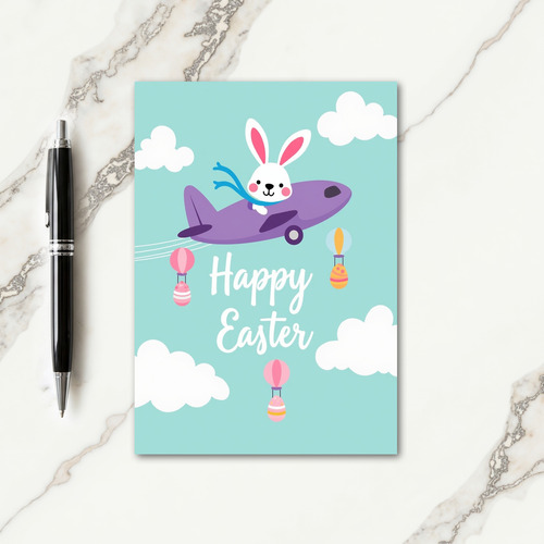 Happy Easter Airplane Ride Card