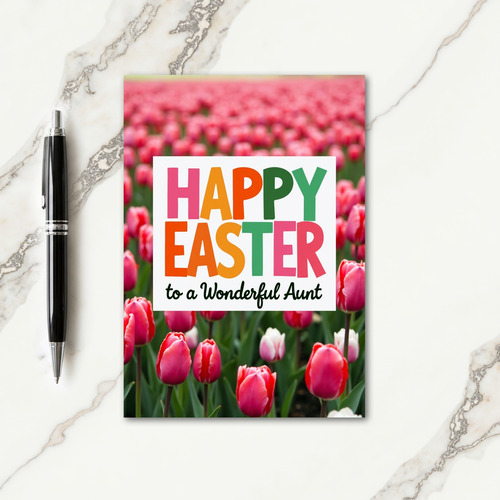 Happy Easter Aunt Spring Bloom Card