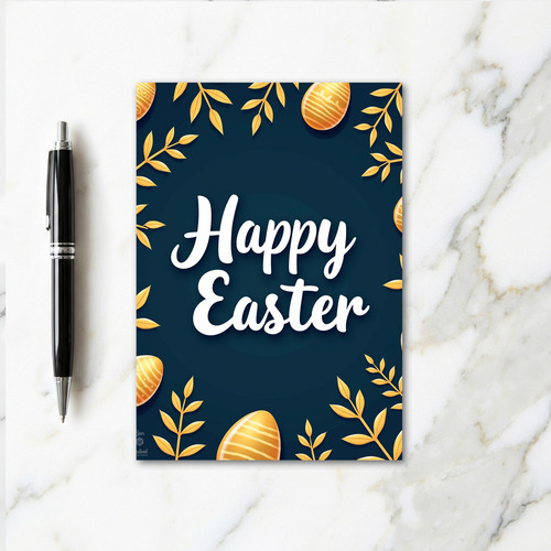 Happy Easter Botanical Art Card