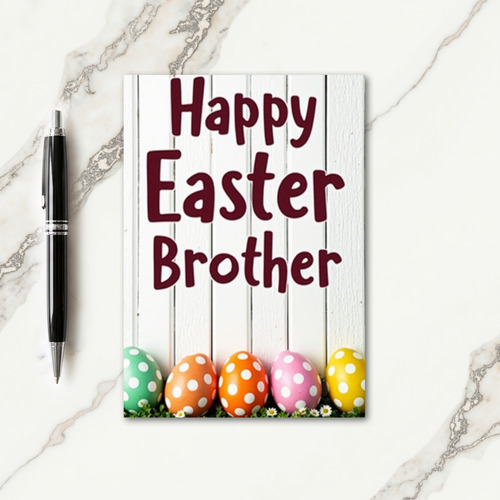 Happy Easter Brother Card