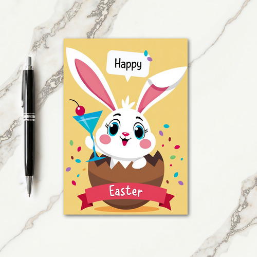 Happy Easter Bunny Celebration Card