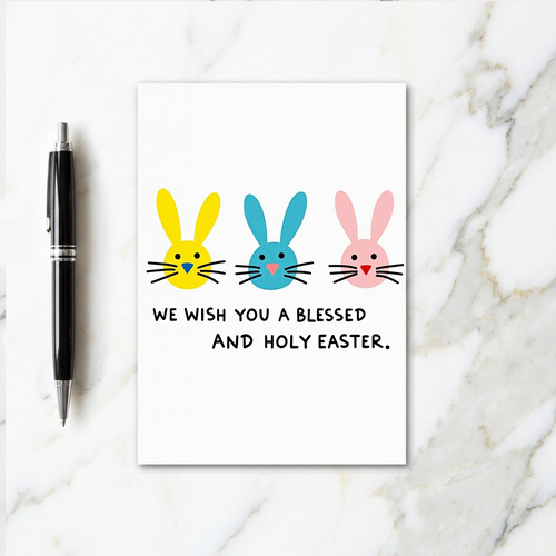 Happy Easter Bunny Friends Card