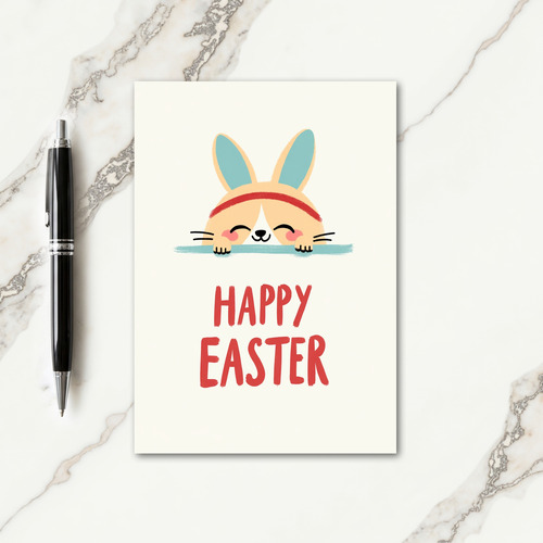 Happy Easter Bunny Pattern Card