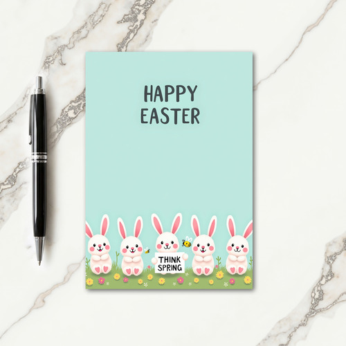 Happy Easter Bunny Springtime Card