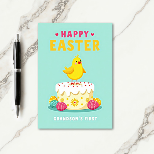 Happy Easter Cake Celebration Card