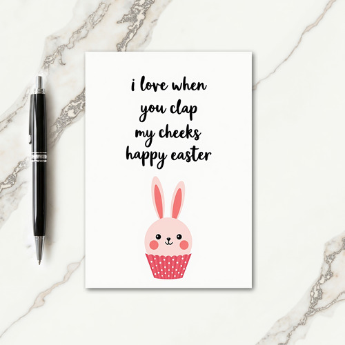 Happy Easter Cheek Clap Card