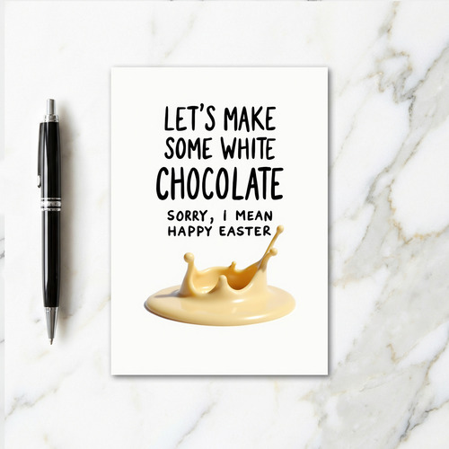 Happy Easter Chocolate Splash Card