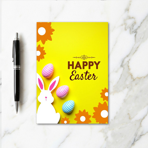 Happy Easter Circle Pattern Card