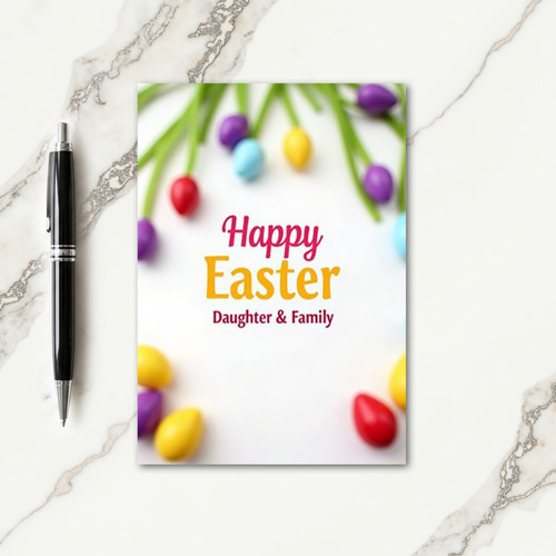 Happy Easter Colorful Spring Card