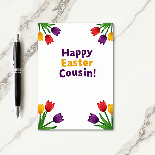 Happy Easter Cousin Card