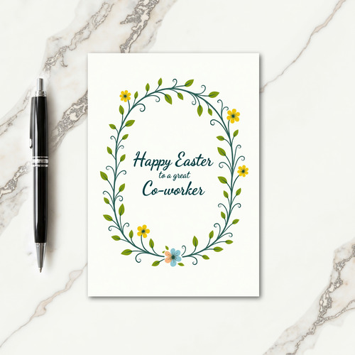 Happy Easter Coworker Card