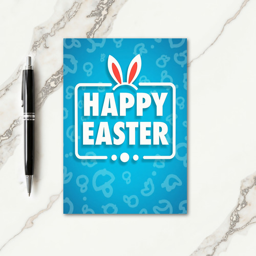 Happy Easter Cute Bunny Card