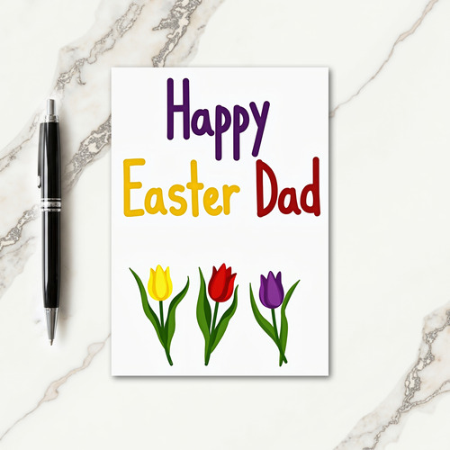 Happy Easter Dad Greeting Card
