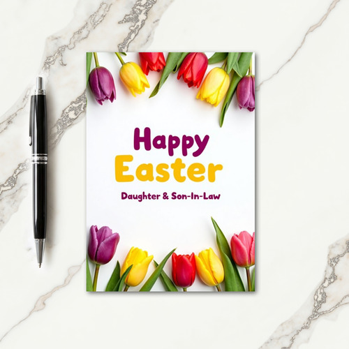 Happy Easter Daughter Son In Law Card