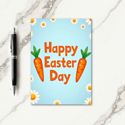 Happy Easter Day Flower Card