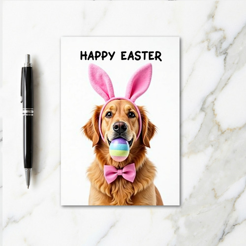 Happy Easter Dog Friend Card