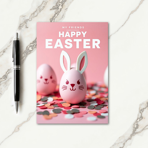 Happy Easter Egg Friends Card