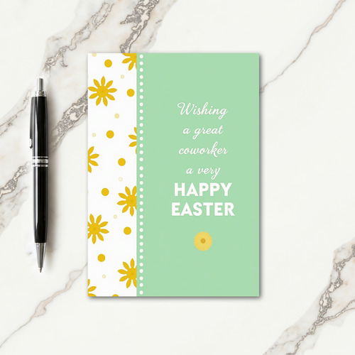 Happy Easter Floral Pattern Card