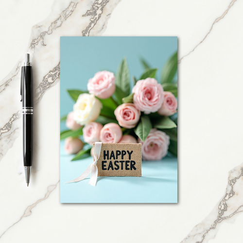 Happy Easter Floral Still Life Card