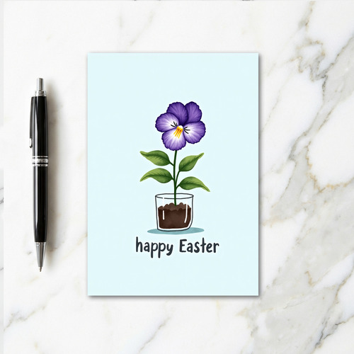 Happy Easter Flower Card