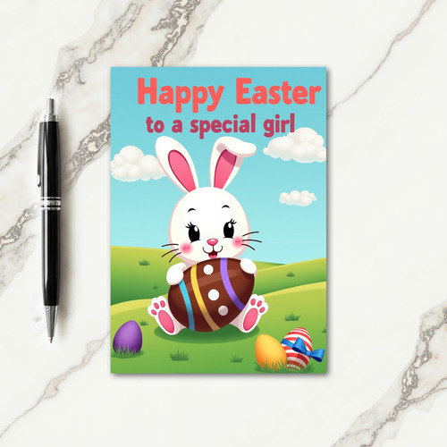Happy Easter For Girl Card