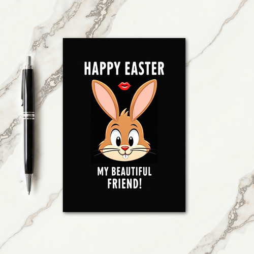 Happy Easter Friend Bunny Card