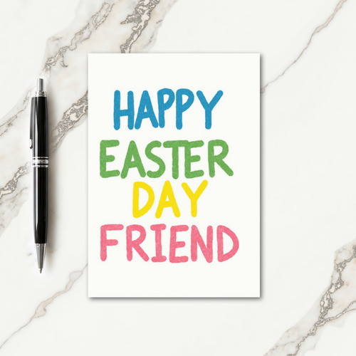 Happy Easter Friend Text Card
