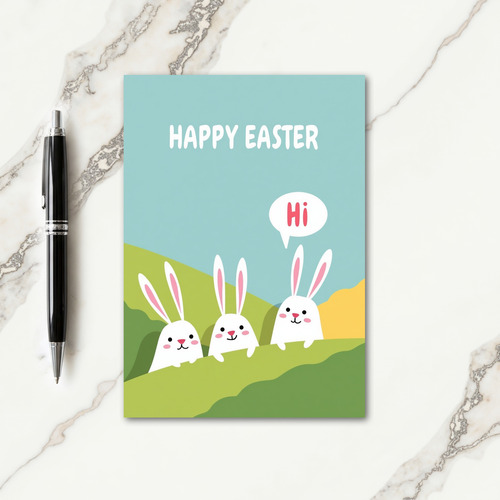Happy Easter Friends Scene Card