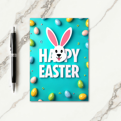 Happy Easter Fun Character Card