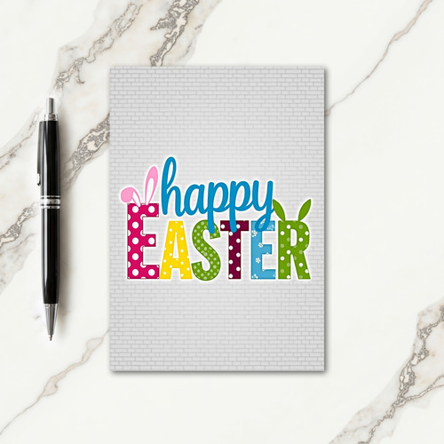 Happy Easter Fun Colors Art Card