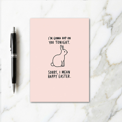 Happy Easter Funny Bunny Card