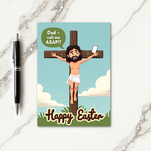 Happy Easter Funny Scene Card