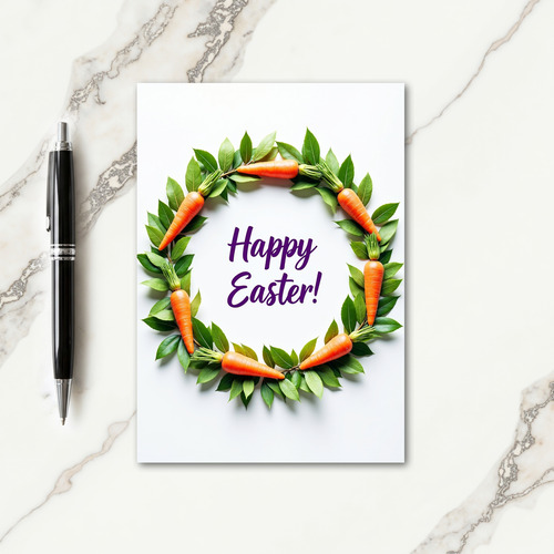 Happy Easter Garden Vegetable Card
