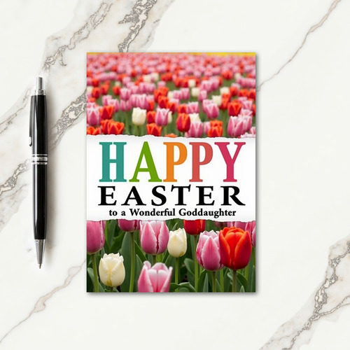 Happy Easter Goddaughter Card