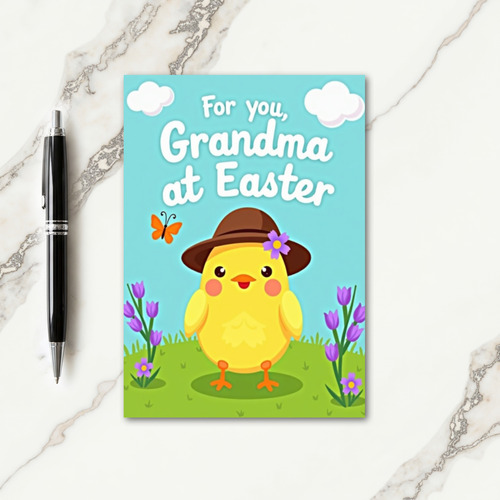 Happy Easter Grandma Fowl Card