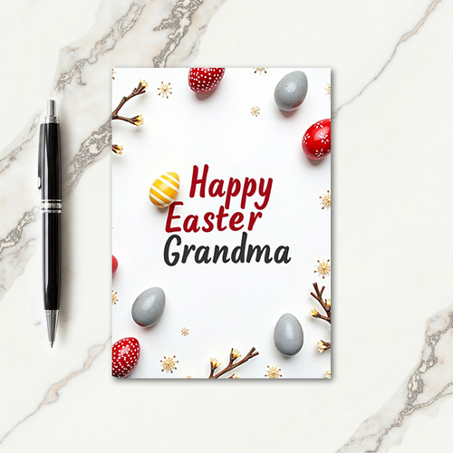 Happy Easter Grandma Spring Card