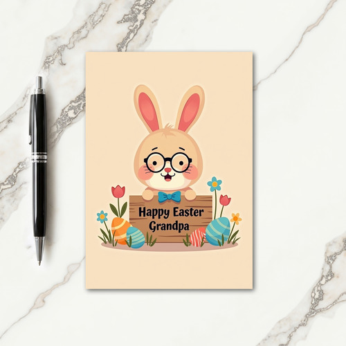 Happy Easter Grandpa Card