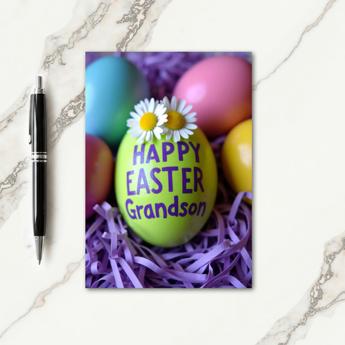 Happy Easter Grandson Gift Card