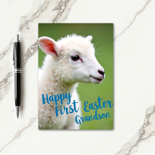Happy Easter Grandson Photo Card