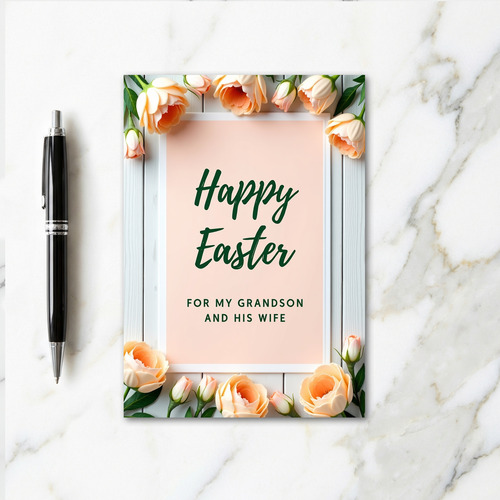 Happy Easter Grandson Wife Card