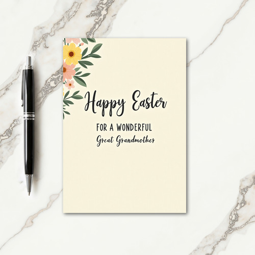 Happy Easter Great Grandmother Card