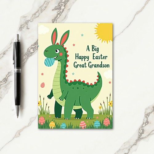 Happy Easter Great Grandson Card