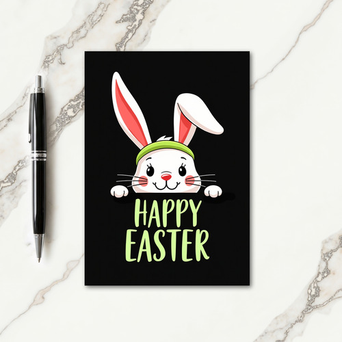 Happy Easter Green Headband Card