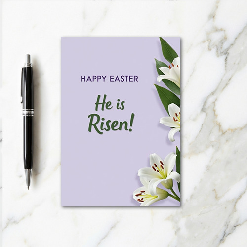 Happy Easter He Is Risen Card