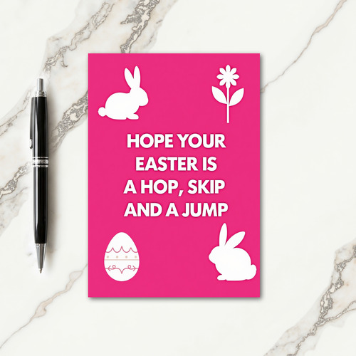 Happy Easter Hop Skip Jump Card