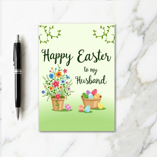 Happy Easter Husband Greeting Card