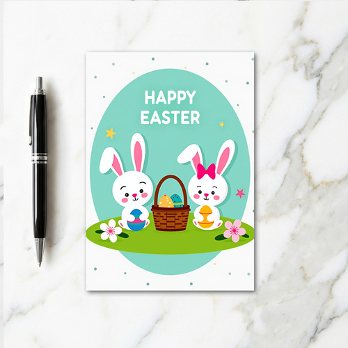 Happy Easter Lagomorphs Card